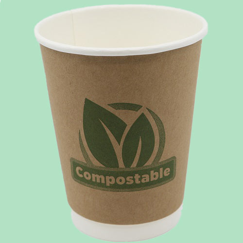 12oz Double Wall Compostable Paper Cup