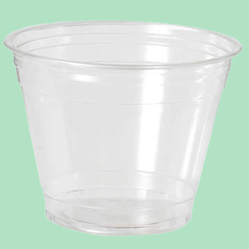 9oz Clear PET Squat Cup