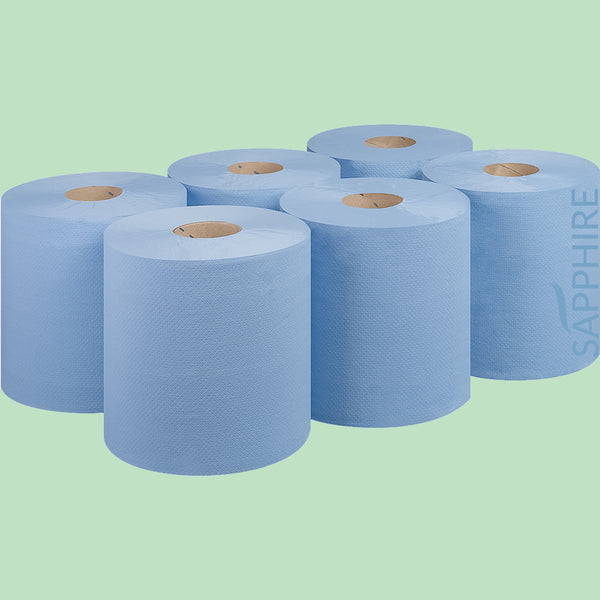 2 Ply Blue Centrefeed