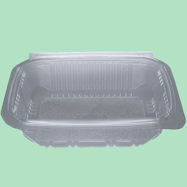 450ml Rectangular Hinged Lid rPET Container