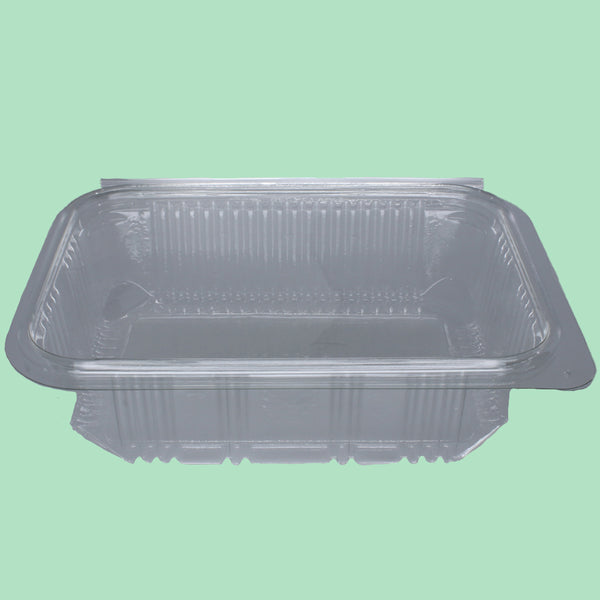 750ml Rectangular Hinged Lid rPET Container