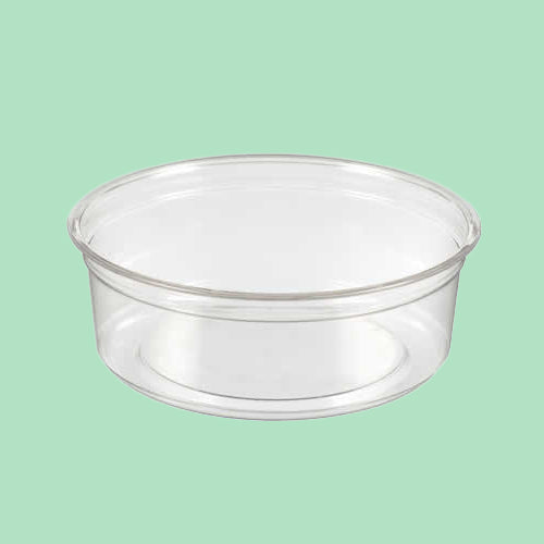 8oz Clear Round Pot